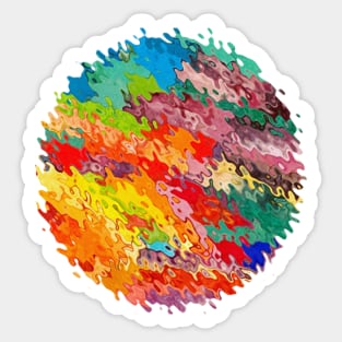 Living in Color Sticker